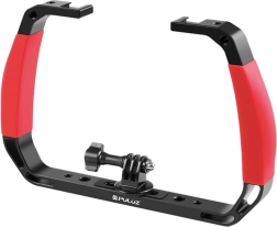 PULUZ undervands-stabiliseringshåndtag til actionkameraer – rød