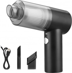 Trådløs håndstøvsuger til bil 120 W, poseløs med LED og USB