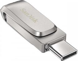 Sandisk ultra dual drive luxe 256 gb usb 3.1 type‑c/usb‑a metal usb‑flashdrev
