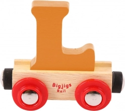Bigjigs Rail trætog med bogstavet L