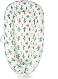 Babynest 90 × 50 cm – kaktusmønster