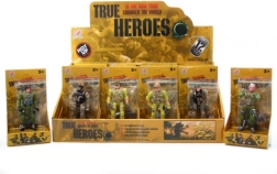 Soldaterfigurer med våben – sæt med 12 stk.