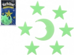 Lysende dekoration til væg Stjerner og Måne