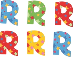 Træbogstav Stjerne R Bigjigs Toys