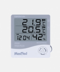 Hygrometer MESMED Higo Plus med termometer og ur