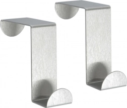 Dørkroge i rustfrit stål, 2 stk.