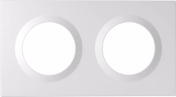 Ramme til dobbelt afbryder SONOFF Orb EF2G, hvid