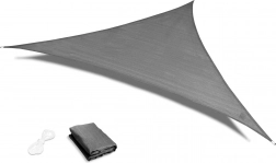 Vandtæt skygge-sejl trekant 4 × 4 × 4 m ModernHome – grå