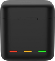 Telesin 3-slots oplader og etui til batterier GOPRO HERO 12/11/10/9