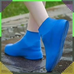 Vandtætte silikoneovertræk til sko mod regn, skridsikre – størrelse S