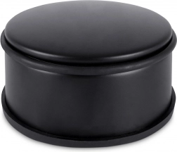 Metaldørstopper, sort, 11,5 cm