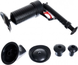 Trykluft stempel-afløbsrenser – Sæt