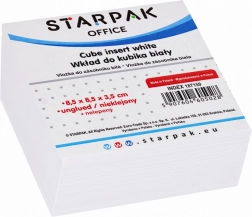 Selvklæbefri kontorsedler 4 × 9 cm, blok