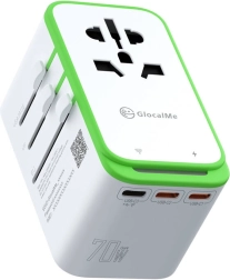 Universel rejseadapter med 4G/LTE Wi‑Fi-hotspot GLOCALME Roamplug (70 W)