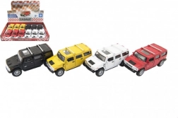 Metalbilmodel Hummer H2 SUV Kinsmart 12 cm med friløbs-tilbagetræk