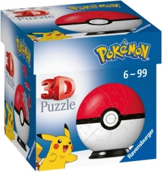 3D-puslespil Pokémon Poké Ball fra Ravensburger, 54 brikker