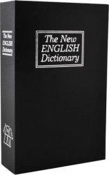 pengeskab skjult i bog – bogformet pengeskab, sort