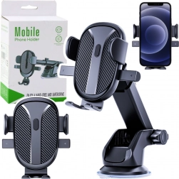 Universel, stærk mobilholder til bil – forrude, instrumentbræt og ventilationsgitter