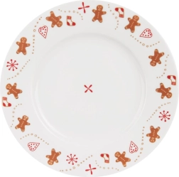 Desserttallerken i porcelæn med julemotiv Orion 20 cm