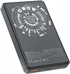 Trådløs powerbank MagSafe 10000mAh 22,5W sort