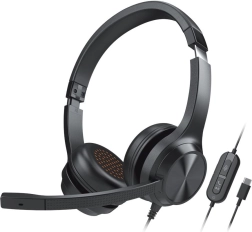 creative chat usb on-ear headset med mikrofon usb-c