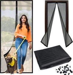 Myggenet til dør med magnetlukning 100 × 210 cm