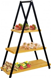 Trelags bambus serveringsstativ 38 × 16,5 × 53 cm