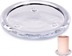 Glasunderlag til lys 10 cm