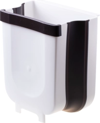 Sammenklappelig skraldespand - hvid