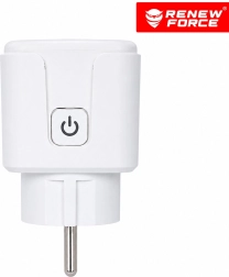 Intelligent Wi-Fi-stikkontakt RENEW FORCE 16 A med forbrugsmåling