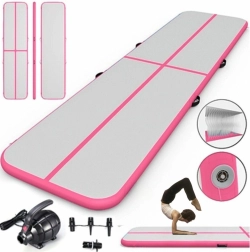 Oppustelig gymnastik airtrack-måtte 400 × 100 × 10 cm