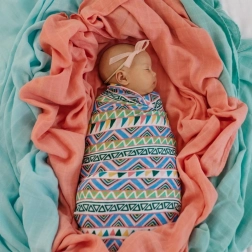 Tommy Lise musselinsvøb af økologisk bomuld Ethnic Festive 120 × 120 cm