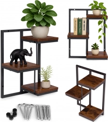 Hængende vægmonteret blomsterhylde 3 niveauer loft MODERNHOME