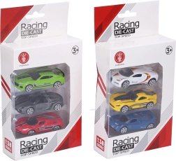 Sæt med metalbiler 3 stk 7 cm