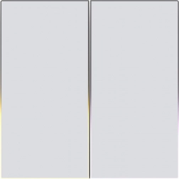 Zigbee berøringslyskontakt AVATTO Dual TUYA, hvid