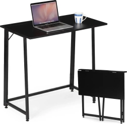 Sammenklappeligt skrivebord MODERNHOME 80 × 45 cm, sort
