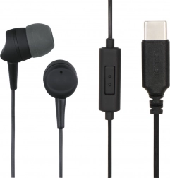 Kablede in‑ear høretelefoner med USB‑C, sort