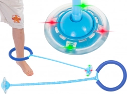 Hoppesnor om anklen med LED-lys – Blå