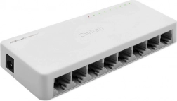 Netværksswitch 8× RJ45, gigabit LAN, Qoltec