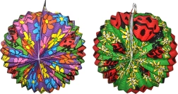 Lampion Kugle Mariehøne 25 cm