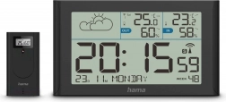 Hama Sylt Vejrstation med Termometer og Hygrometer - sort