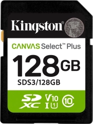 SD-hukommelseskort 128GB Kingston Canvas Select Plus Gen3