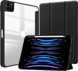 PrimeFolio beskyttelsesetui til iPad Air 11 og iPad Pro 11, sort/gennemsigtig