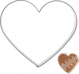 Metaltudstikker hjerte 9,5 cm