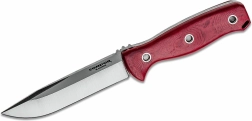 Udendørskniv Condor Bushcraft Bliss, 12,2 cm, rød Micarta, Kydex + læder skede