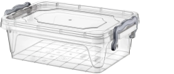 Plastbeholder Multi Box 1,2 l med låg og clips