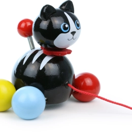 Vilac træk-kat Minou – trælegetøj på snor