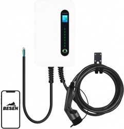 Vægmonteret oplader til elbiler BESEN F30 med app