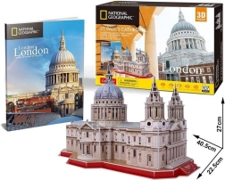 3D-puslespil CUBICFUN NATIONAL GEOGRAPHIC – Sankt Pauls-katedralen (107 brikker)