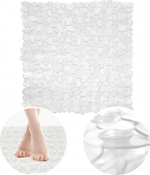 Gennemsigtig skridsikker brusemåtte 52 × 52 cm ORION